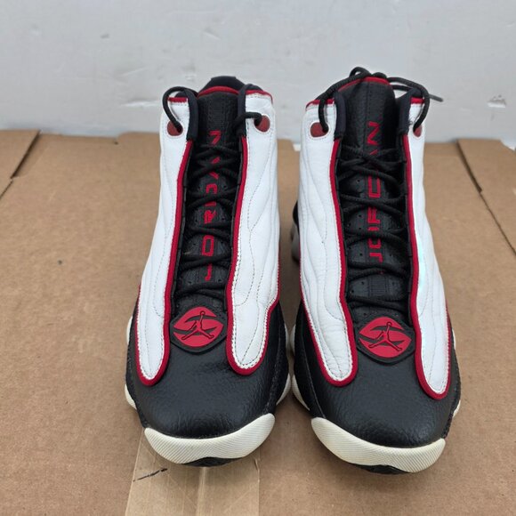 Jordan Pro Strong 'Black Varsity Red' Men's  Basketball Athletic Shoes Size 8 - Picture 2 of 9